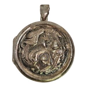 925 Sterling Silver Locket Pendant Beautiful Vintage